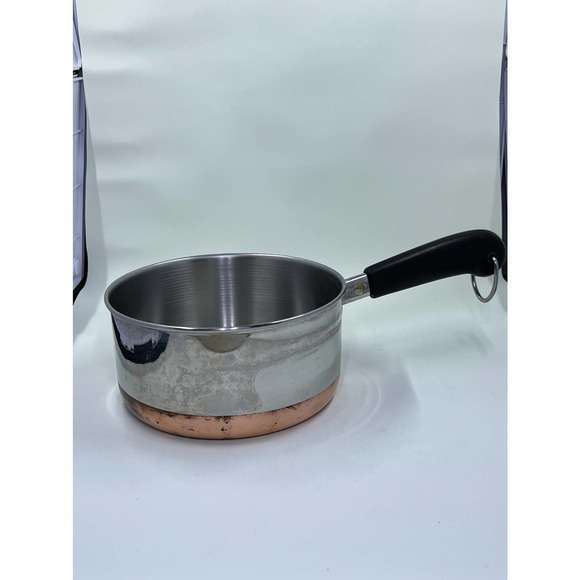 Revere Copper Ware 1 qt (Clinton, Ill) no lid - Picture 3 of 4